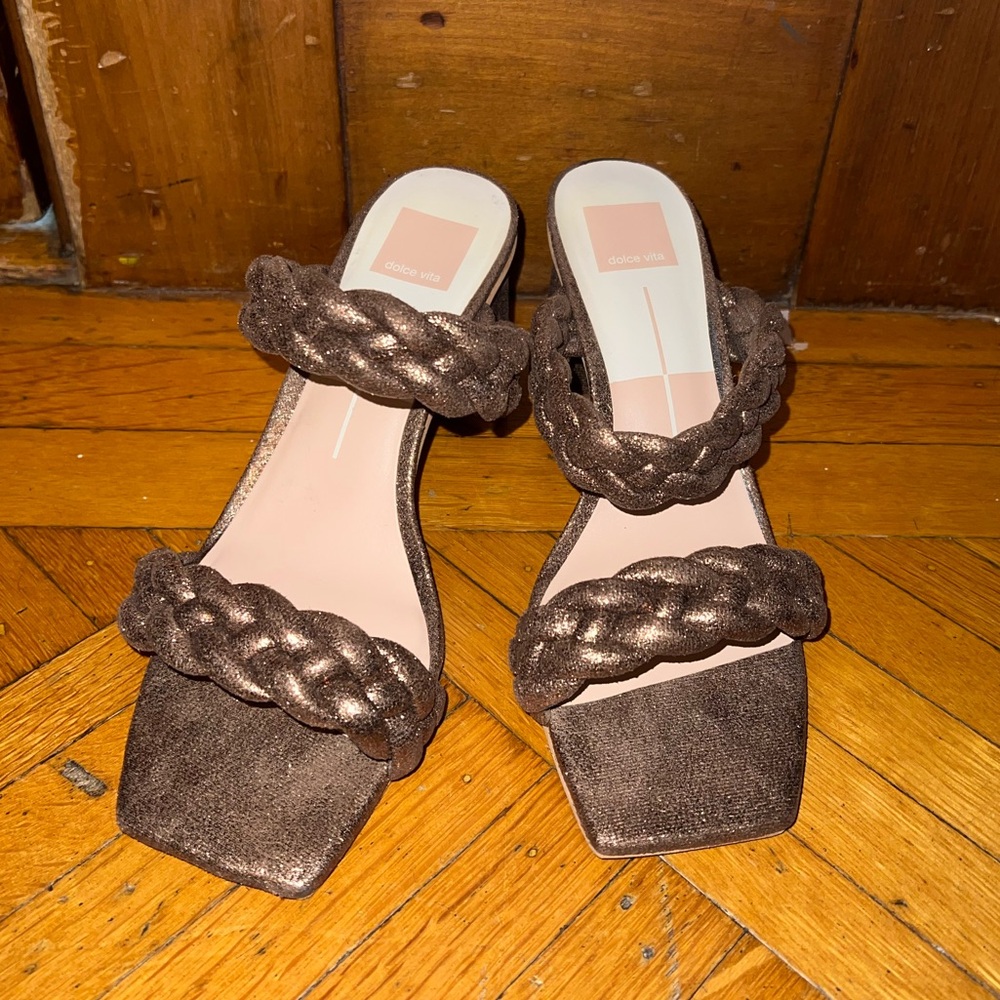 Used Dolce vita Braided Bronze Mule